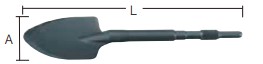 マキタ　スコップ（土堀り用）130mm×460mm　＜A-47391＞