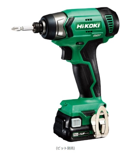 HiKOKI ハイコーキ　 コードレスインパクトドライバ　＜WH12DA(2BS)＞ セット品　WH12DA2BS 10.8V