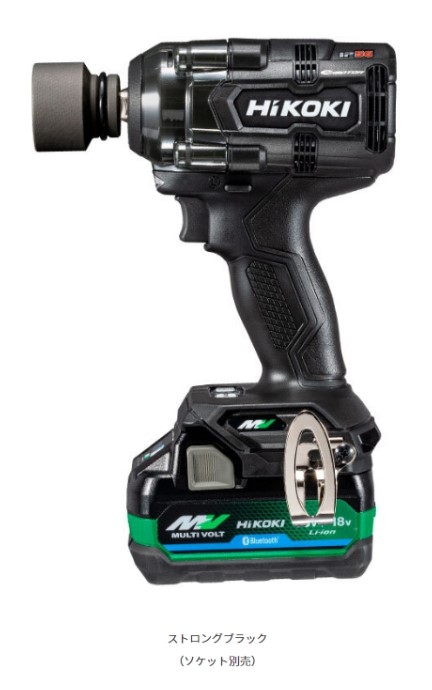 HiKOKI ハイコーキ　コードレスインパクトレンチ ＜WR36DH(2XPBSZ)＞ストロングブラック 36V　セット品