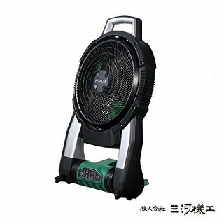 HiKOKI ハイコーキ(旧日立工機) コードレスファン 14.4V / 18V ＜UF18DSAL＞ ACアダプター付き 蓄電池・充電器別売り【現場用 ファン 充電式 扇風機 卓上ファン ソーラー クリップ サーキュレーター 送風扇 通販 セール おすすめ 人気 】