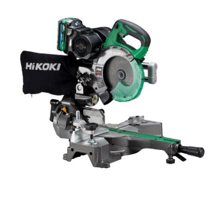 HiKOKI　ハイコーキ　コードレス卓上スライド丸のこ　＜C3606DRB(K)(XPSZ)＞　※バッテリー・急速充電器付き