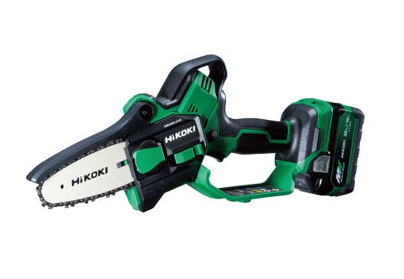 HiKOKI ハイコーキ 18V コードレスミニチェンソー ＜CS1810DD(XPZ)＞  乾電池・申し受ける器付き添い人 チェーンソー-花・ガーデン・DIY