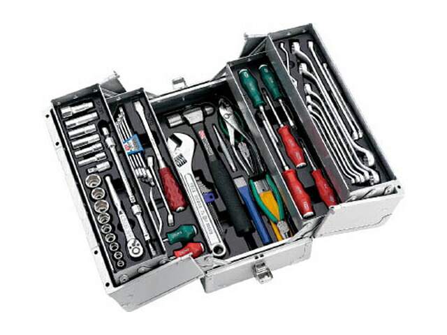 新品 Tone 前田金属 ツールセット オートメカニック 自動車整備用 63点 差込角9 5 ケース色 シルバー Tsa3331sv タイヤ交換 セット 自転車 おすすめ 工具 通販 人気 三河機工 カイノス 店 お歳暮 Sicemingenieros Com