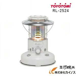 トヨトミ 対流型 原油暖房器  Rainbow ＜RL-2524＞白いこと（W)   木造7畳/混凝土9畳