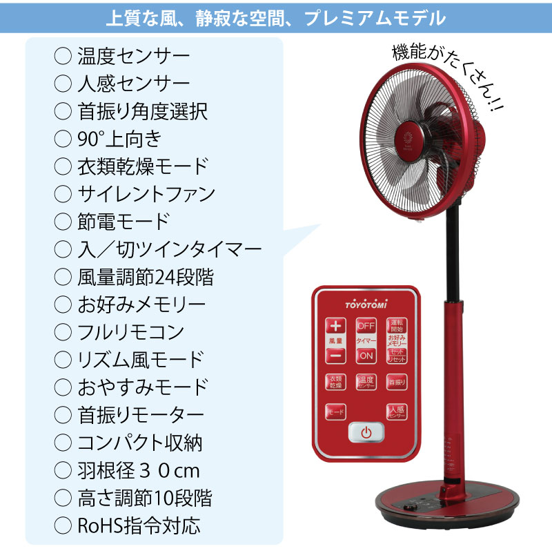 温度センサー付き扇風機