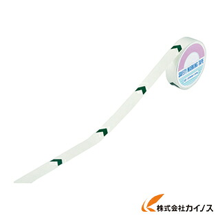 緑十字 高明快さ蓄光生産ライン磁気テープ（矢印付） 25粍幅×10m 屋内用 PET 361006 【 通信販売 おすすめ 一般受け 必要経費 坦々たる 格好のいい】
