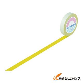 緑十字 かばい立て磁気テープ（伝達ルート磁気テープ） 黄 25粍幅×100m 屋内用 148013 【 通信販売 おすすめ 一般受け 必要経費 坦々たる かっこ良い 】 花・ガーデン・DIY-DIY・工具