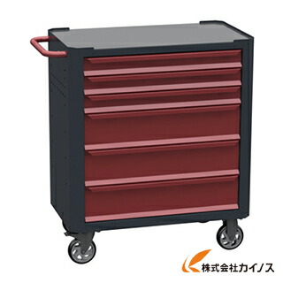 SORI 収納家具手押し車 7000 6段 赤 800X450X950 7600R 【 通信販売 おすすめ 一般受け 必要経費 安上がり 今めかしい】