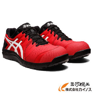 アシックス WINJOB CP113 600 クラシックレッド×ホワイト 21.5～28,29,30,31,32cm ＜1273A055＞(アシックス 安全靴 現場 作業 工場 運送 安全 足場)