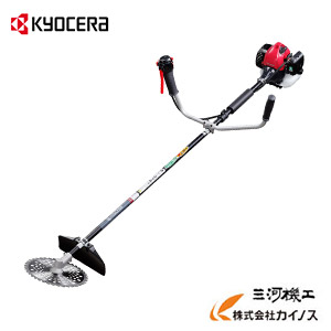京セラ (旧リョービ) KYOCERA 発動機刈払機 両手手持ち部分(働き掛ける非対称的) 刈刃径255粍 ＜EKM270A＞【EKM-270A 刈払機 草刈機 草 草刈り機 高耐久 低振りまわす 軽さ パウダーコンパクト】