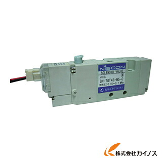 日本精器 4方向電磁弁M5シングルDC24V7GT BN-7GT43-M5-C-F24
