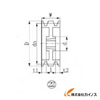 EVN ブッシングプーリー SPA 280mm 溝数3 SPA280-3 16,037円