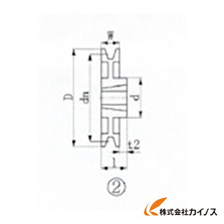 EVN ブッシングプーリー SPB 300粍 溝数1 SPB300-1