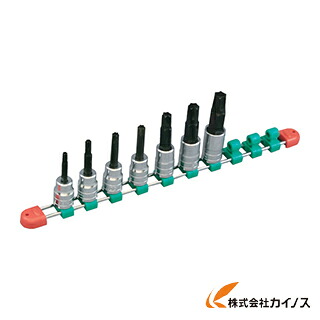 KTC 12.7sq.T型いじり打ちきりトルクスビットソケットセット［7コ組］ TBT407TH
