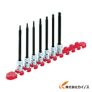 KTC 9.5sq.ロングヘキサゴンビットソケットセット［9コ組］ TBT3L09BH