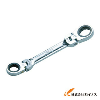 KTC ショートラチェットめがねレンチ（両頭首振りタイプ） 16X18mm MR1S-1618F