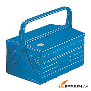 TRUSCO 3段式手道具箱 352X220X343 青色 GT-350-B