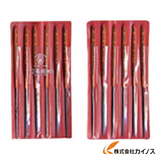 ツボサン 組ヤスリ 12本組 ３角形 荒目 SA012-01