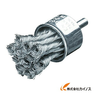 LESSMANN 軸付ノット型エンドブラシ Φ29 ステンレス線 0.25 456358