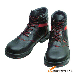 シモン 安全性のある靴 編上靴 SL22－R黒／赤 27.0珊 SL22R-27.0 安全・保護用品-安全靴