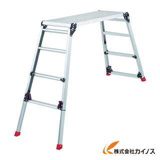 TRUSCO 足がかり台 軽銀製 脚部伸縮印字機 高さ0.87～1.18m TDWG-910