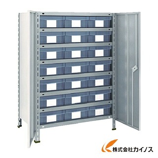 TRUSCO 軽量棚扉付 875X533XH1200 樹脂引出透明 大X21 43X-T808D7 NG