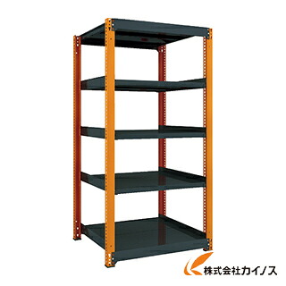 TRUSCO TM3型中量棚 900X921X1800 5段 単体 黒 TM3-6395 BK