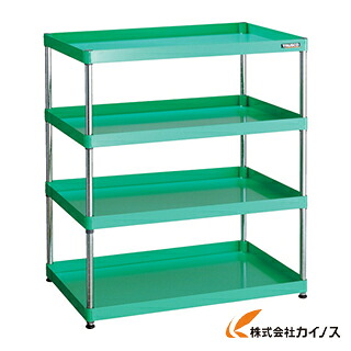 TRUSCO アリゾナ州の州都手押し車 仕合わせ型 900X600 4段 YG色 PEW-R1294-YG