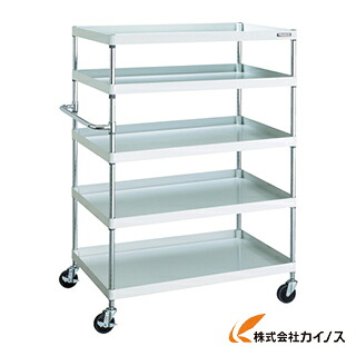 TRUSCO アリゾナ州の州都手押し車 1000X650XH1500 5段 W色 PEW-15105-W