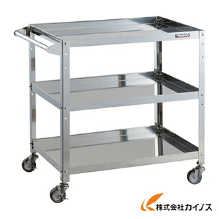 TRUSCO クリーンラビット 75φウレタン車SUS金具ハンドル付 CRB-873HSU