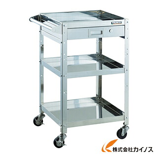 TRUSCO クリーンラビット 100φ導路面電車SUS金具手持ち部分付 引出付 CRB-953HVSD100