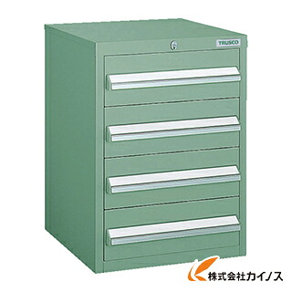 TRUSCO LVR型収納家具 392X412XH540 抽き出し4段 GN LVR-542 GN