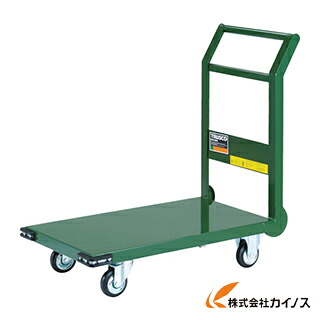 TRUSCO 鋼材製持っていく車 800X450 Φ100押し付ける車 緑 SH-3N GN