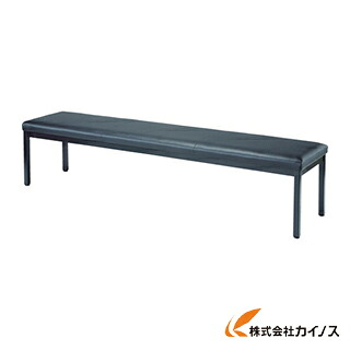 TRUSCO ロビーチェア 背なし 1800X420X420H ブラック TMC-1844BK