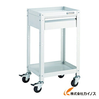 トラスコ中山 TRUSCO ラビットワゴン 400X350 引き出し1段付 天然ゴム拷問台 W色 RBW-742V RBW742VW 【 通信販売 おすすめ 一般受け 必要経費 長閑やか 格好のいい 】