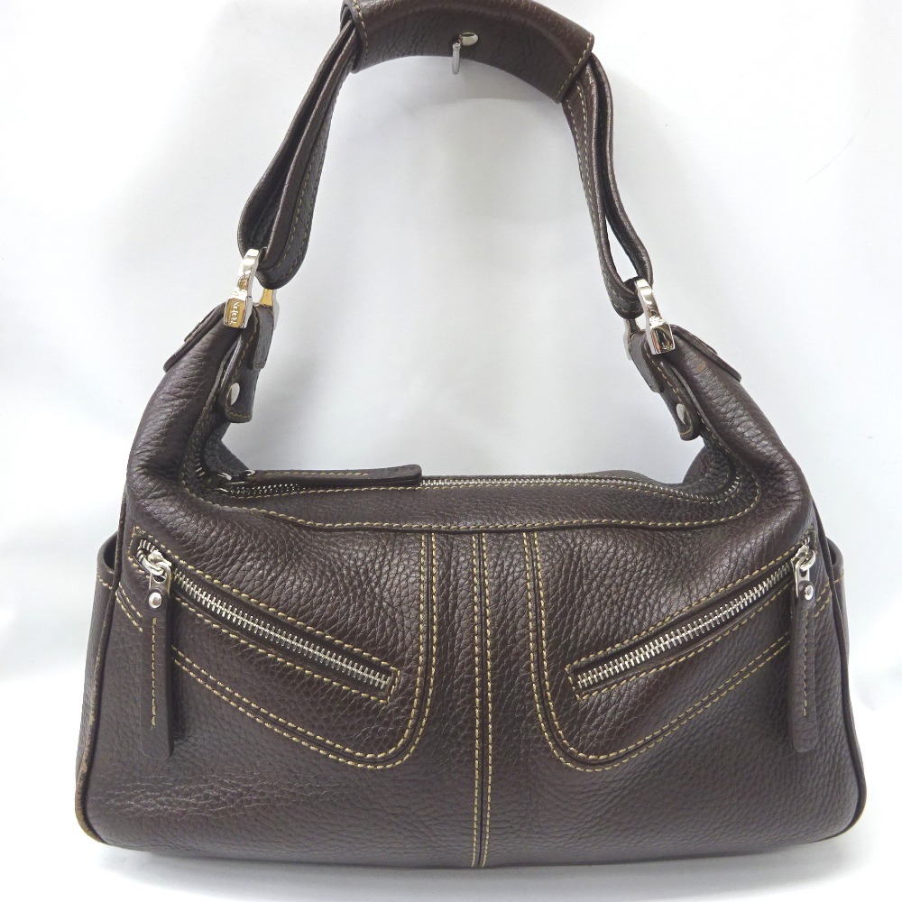 トッズ ハンドバッグ ワンショルダー TOD'S Ft5792119 こげ茶