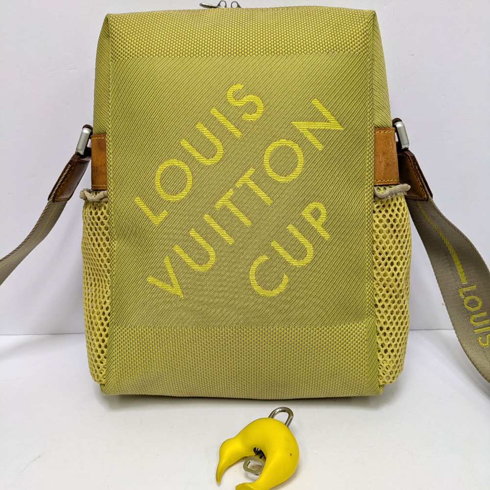 レア美品！LOUIS VUITTON ルイヴィトン ダミエ　ガーメントバッグ ルイヴィトンアズール ネヴァーフルPM 14137 白 レディース
