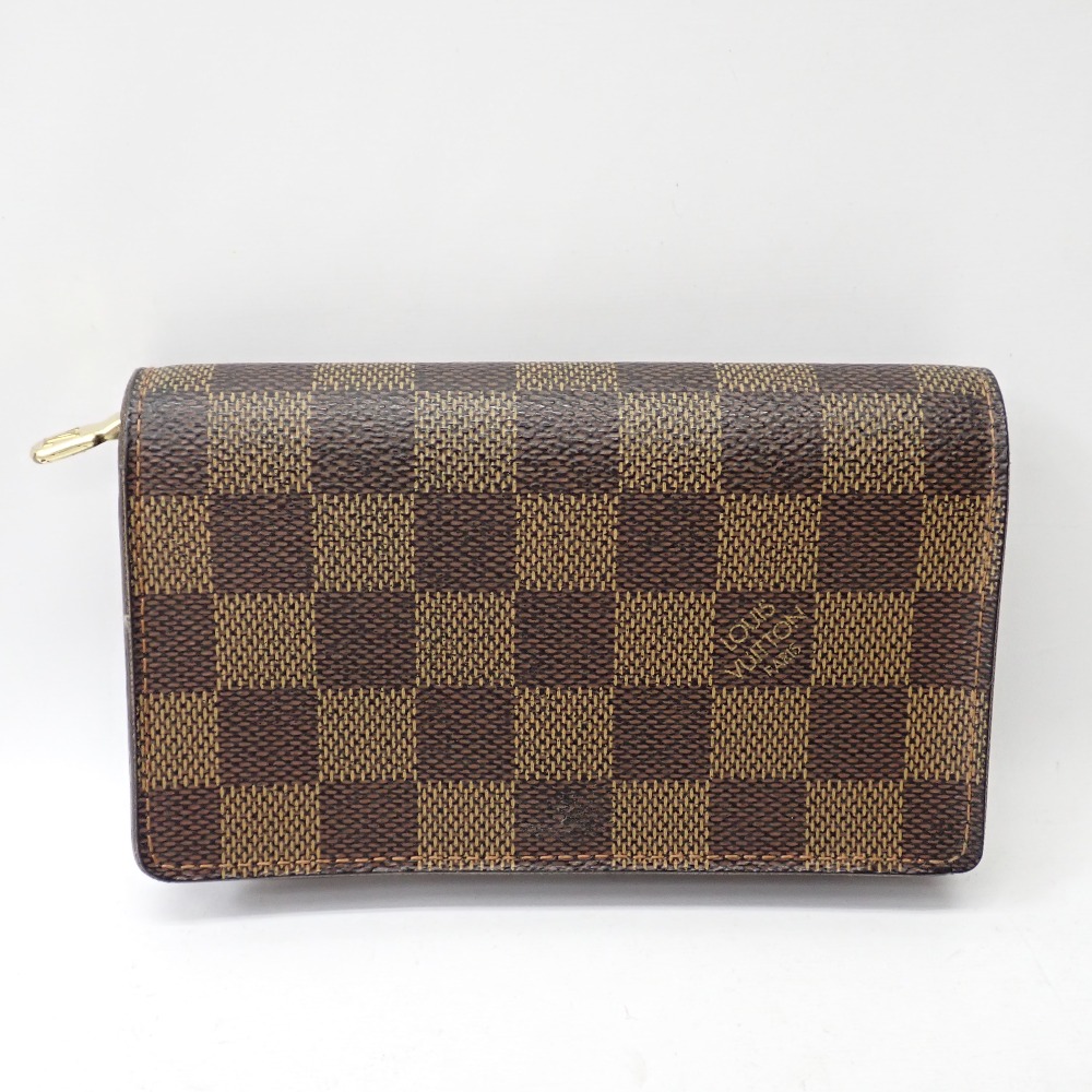 ルイヴィトン ダミエ L字ファスナー 折財布 ポルトモネビエ トレゾール 楽天市場】【財布】LOUIS VUITTON ルイ ヴィトン ダミエ ポルト