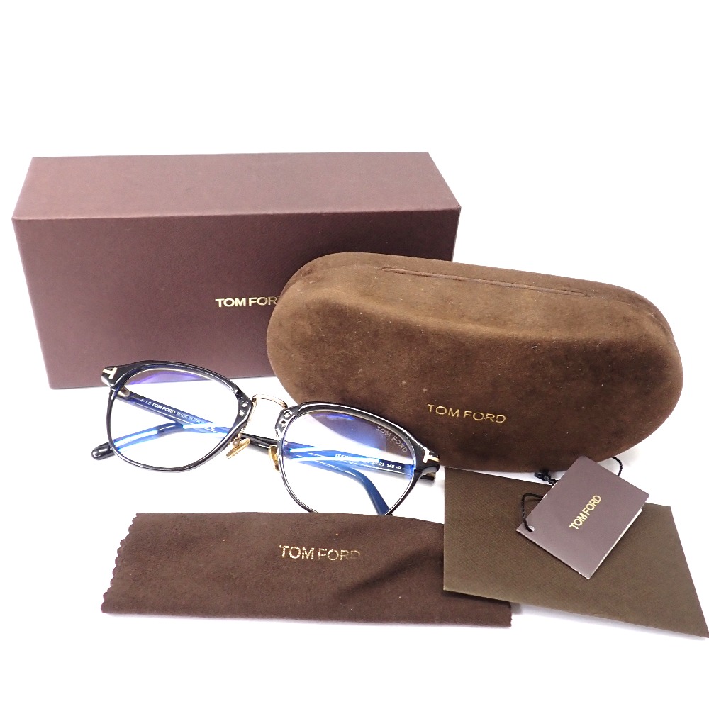 トムフォード メガネ TF5715-D-B ケース・箱付き サングラス兼用 トム