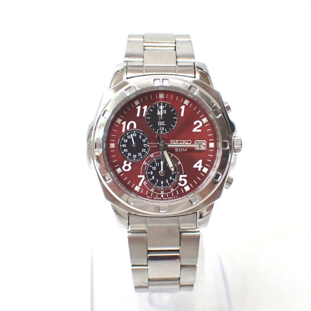 楽天市場】【SEIKO/セイコー】 7T92-0CF0 クロノグラフ 腕時計