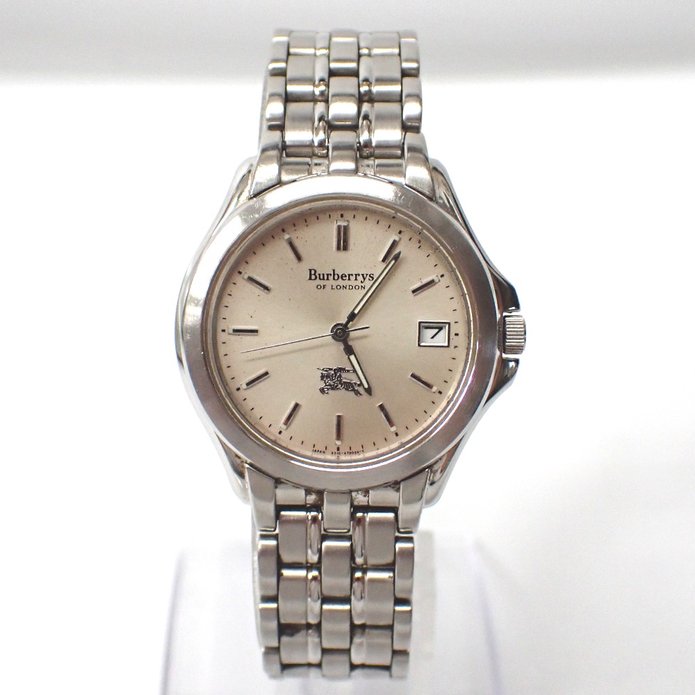 楽天市場】【ウォッチ】BURBERRY バーバリー スクエア デイト シルバー
