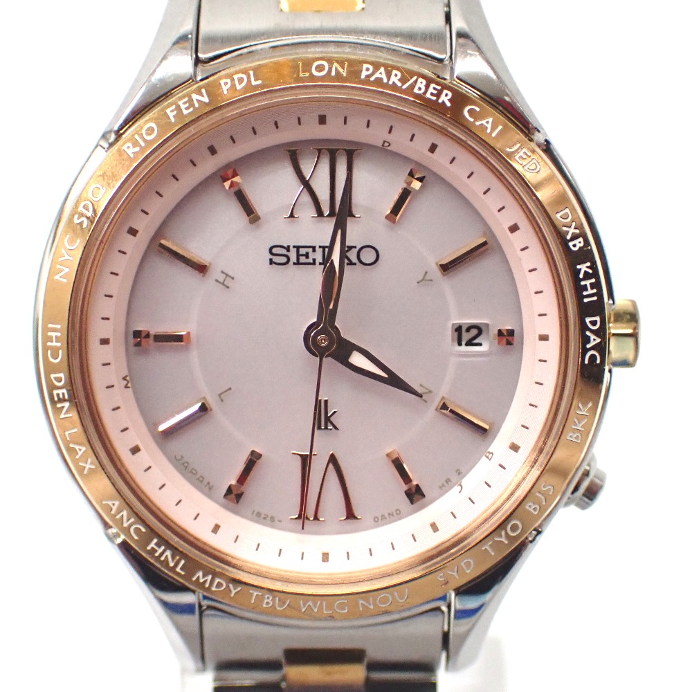 セイコー SEIKO ルキア レディース 腕時計 稼働 電波 ソーラー 1B25 楽天市場】SEIKO(セイコー) ルキア 1B25 紫文字盤/赤紫 ステンレス