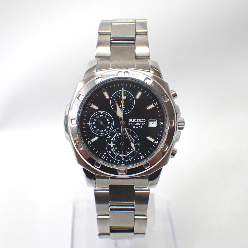 楽天市場】【SEIKO/セイコー】 7T92-0CF0 クロノグラフ 腕時計