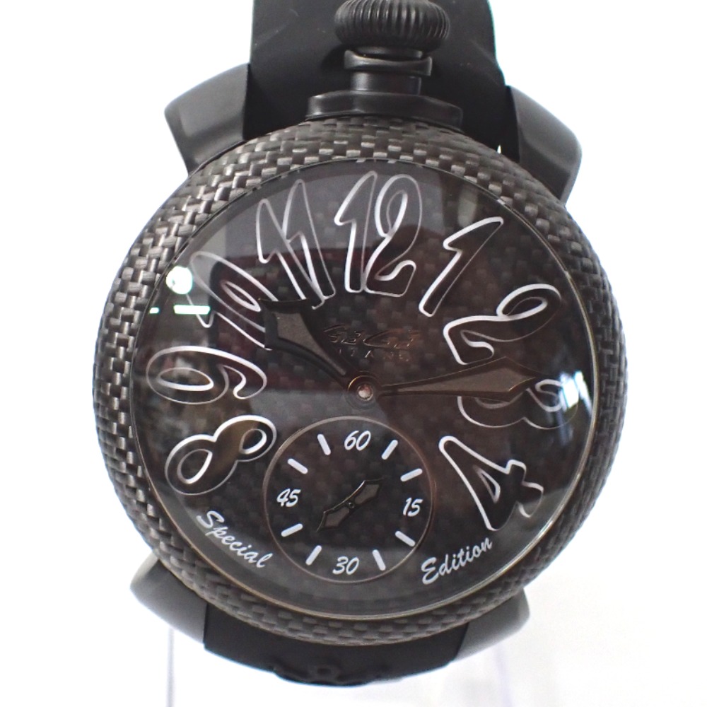 楽天市場】【中古】ガガミラノ マヌアーレ48mm 腕時計 手巻き カーボン