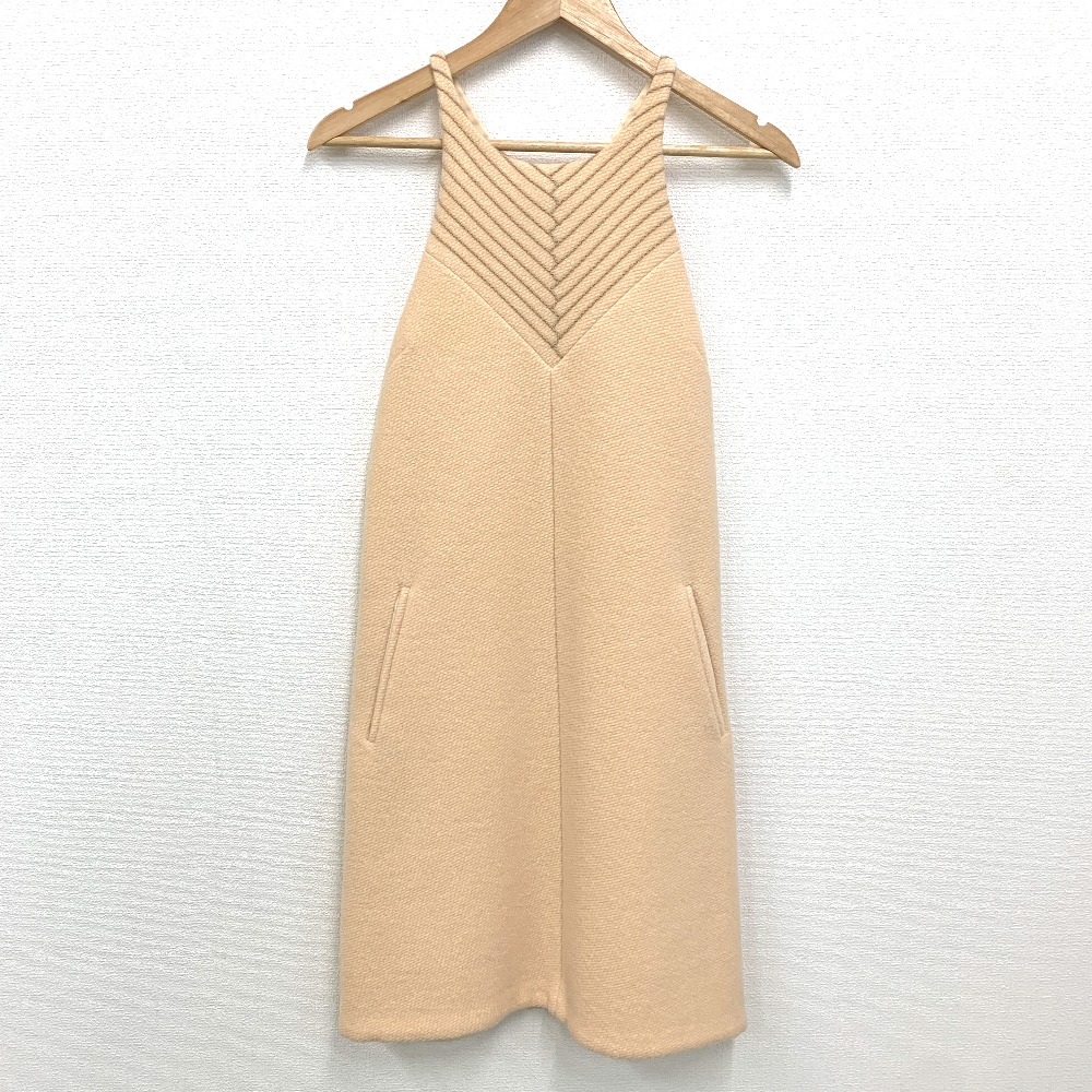 ボッテガヴェネタ ワンピース ウール ベージュ レディース 38サイズ【質みなみ・板付店】【質屋】 BOTTEGAVENETA 【中古】 IT335431