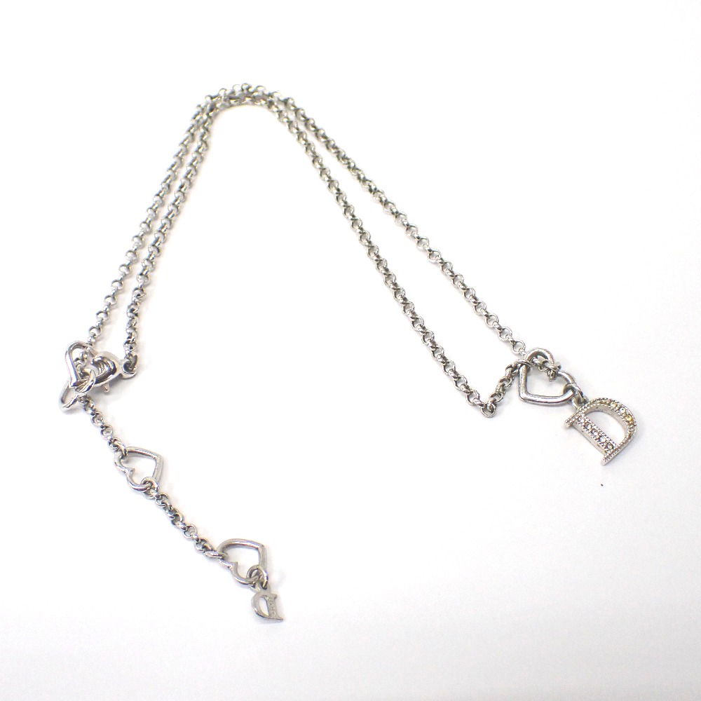 楽天市場】Dior【ディオール】ロゴ ネックレス ピンク ラインストーン