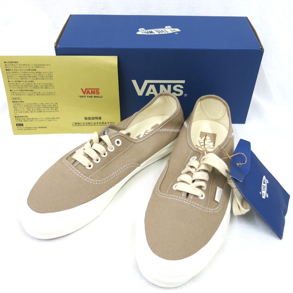 VANS　Lx　オーセンティック 44　キックダウン　キャンバス　#カーキー/マシュマロ　サイズ：27ｃｍ　VN000D4YOVI【質みなみ・花畑店】【質屋】【中古】【新古品・未使用】 Hn613571
