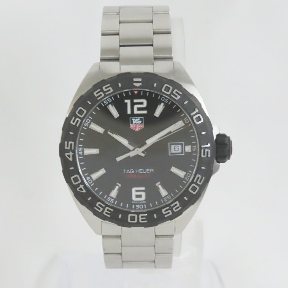 タグホイヤー ウオッチ 数式1 デイト WAZ1110 石英 黒文字盤 メンズ TAG HEUER 中古【質みなみ・高砂店】【一六銀行】 TAG HEUER 【中古】 Ts803031