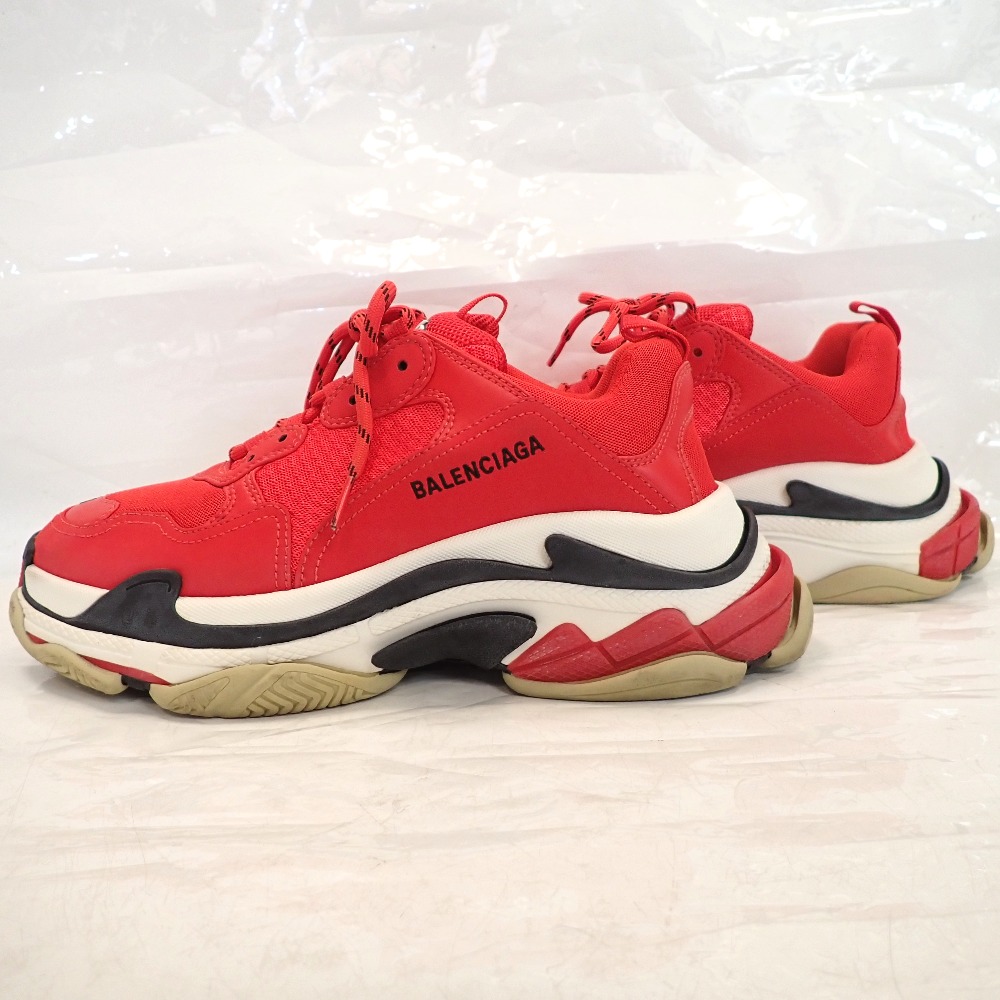 バレンシアガ トリプルS TRIPLE S 536737 靴/スニーカー ダッドシューズ レッド系 28.5cm メンズ【質みなみ・千早駅前店】【質屋】 BALENCIAGA 【中古】 Th683881