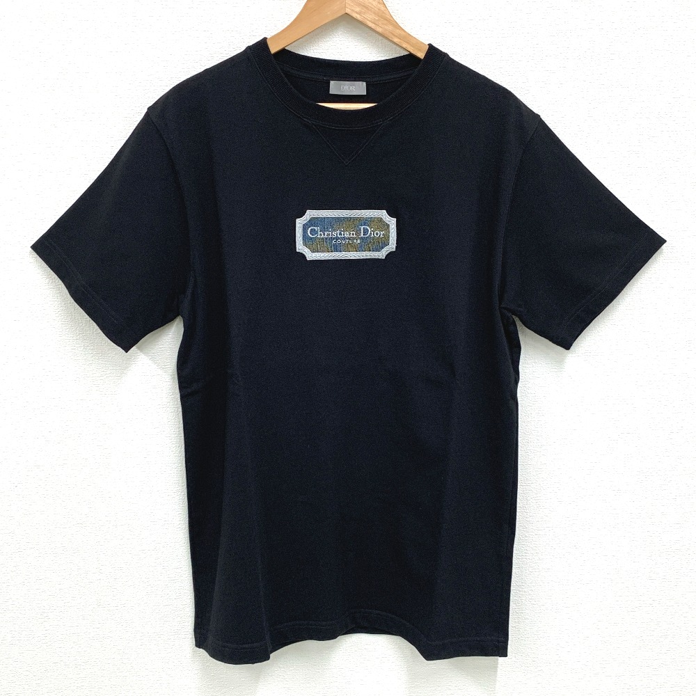 クリスチャンディオール 半袖Ｔシャツ 343J696C0554 ロゴタイプ 黒いこと L大きさ メンズ 美品【質みなみ・板付店】【一六銀行】 Dior 【中古】 IT104121